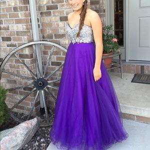 Purple Prom Dress (Size 4 Corset)